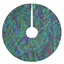 Saia Para Árvore De Natal De Poliéster Essência De Um Pavão