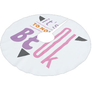 Saia Para Árvore De Natal De Poliéster Está tudo bem não ficar bem