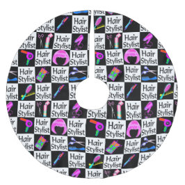 SAIA PARA ÁRVORE DE NATAL DE POLIÉSTER ESTAXAS DE NATAL EXCLUSIVAS DE HAIR