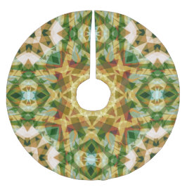 Saia Para Árvore De Natal De Poliéster Estrela de Natal Inverno Verde Queda Dourada Amare