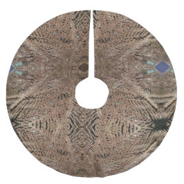 Saia Para Árvore De Natal De Poliéster Estrela Sparkle Dourada