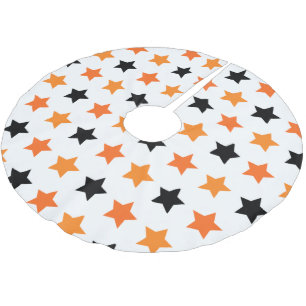 Saia Para Árvore De Natal De Poliéster Estrelas de Halloween