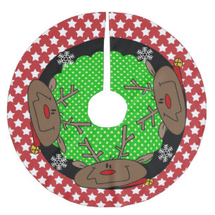 Saia Para Árvore De Natal De Poliéster Estrelas e Pontos Árvores de Árvore de Feriado