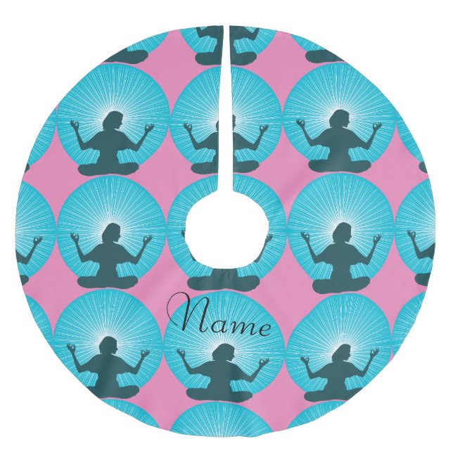 Saia Para Árvore De Natal De Poliéster Eu Tenho Essa Cova De Trovão (Frente)