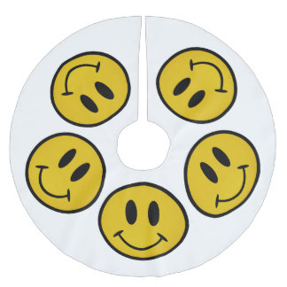 Saia Para Árvore De Natal De Poliéster face ouro