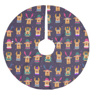 Saia Para Árvore De Natal De Poliéster Fácil/Engraçado Natal