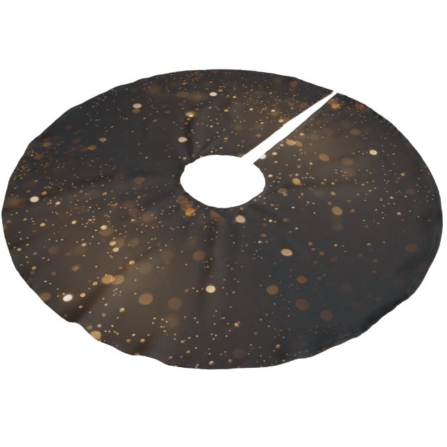 Saia Para Árvore De Natal De Poliéster Faíscas (Inclinado)