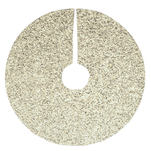 Saia Para Árvore De Natal De Poliéster faíscas leves e leves Douradas (Frente)