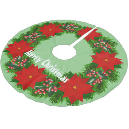 Saia Para Árvore De Natal De Poliéster Feliz Natal