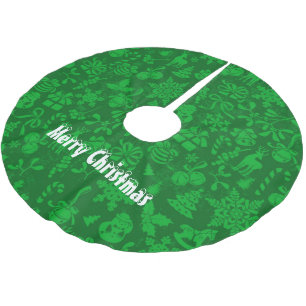 Saia Para Árvore De Natal De Poliéster Feliz Natal