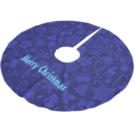 Saia Para Árvore De Natal De Poliéster Feliz Natal