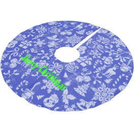 Saia Para Árvore De Natal De Poliéster Feliz Natal