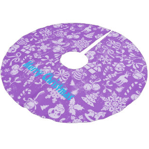 Saia Para Árvore De Natal De Poliéster Feliz Natal