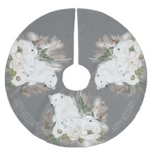 Felizes Cinzas Elegantes e Urso Polar Branco