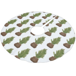 Saia Para Árvore De Natal De Poliéster Feriado da Árvore de Natal da Moderna Rustic Water