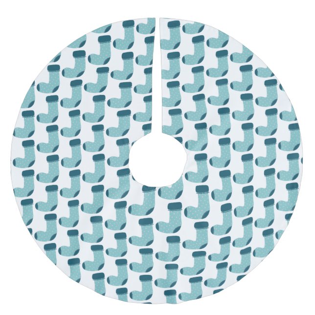 Saia Para Árvore De Natal De Poliéster Feriado de Natal (Frente)