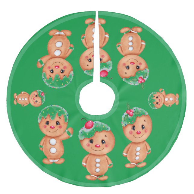 Saia Para Árvore De Natal De Poliéster Feriado Festivo Natal Festivo Seasonal (Frente)