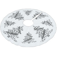 Feriado Preto e Branco da Árvore de Natal