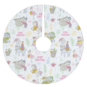 Saia Para Árvore De Natal De Poliéster Festa de Natal