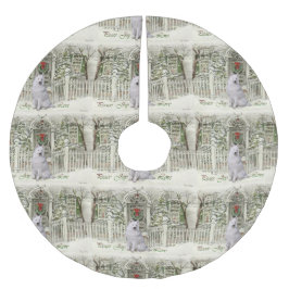 Saia Para Árvore De Natal De Poliéster Festa Samoiada