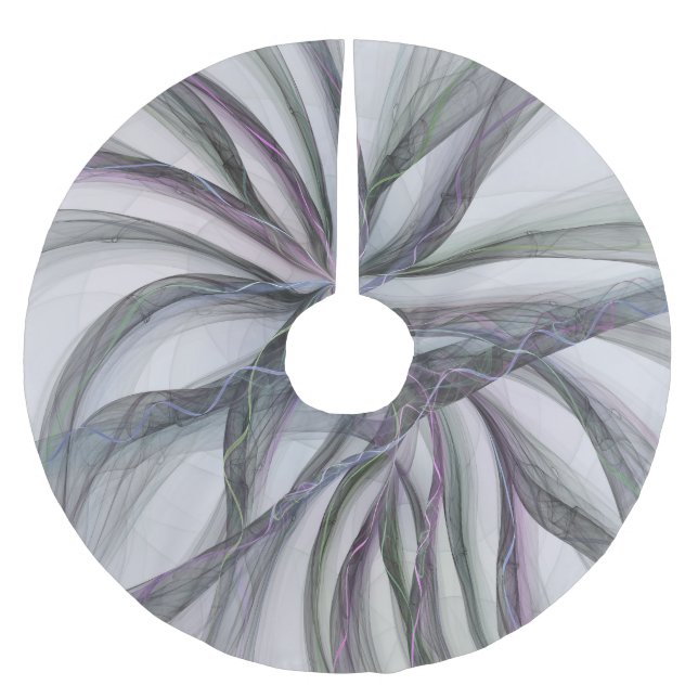 Saia Para Árvore De Natal De Poliéster Filigree aciona Fractal Abstrato Swing Moderno (Frente)