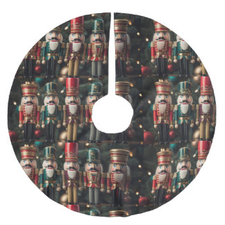 Saia Para Árvore De Natal De Poliéster Five festive Christmas nutcrackers 