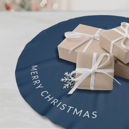 Saia Para Árvore De Natal De Poliéster Floco de neve Camisa de Natal Merry