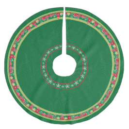 Saia Para Árvore De Natal De Poliéster Flocos de neve e saia de árvore