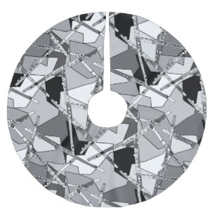 Saia Para Árvore De Natal De Poliéster Flutos Sobrepostos