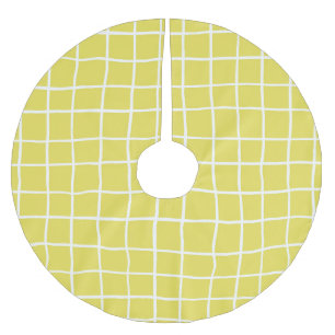 Saia Para Árvore De Natal De Poliéster Formas de Tinta Desenhada na Mão da Tendy