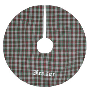 Saia Para Árvore De Natal De Poliéster Fraser Dress Tartan Xadrez saia