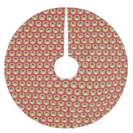 Saia Para Árvore De Natal De Poliéster FRUTA de Natal britânica Mini Pie Fesestivo Comida