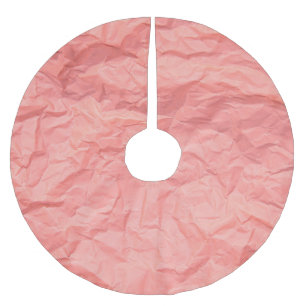 Saia Para Árvore De Natal De Poliéster Fundo de Textura de Papel Enrugado Rosa