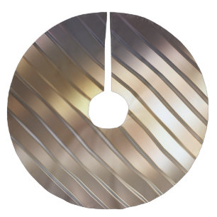Saia Para Árvore De Natal De Poliéster Fundo ouro de abstrato de diagnóstico elegante.