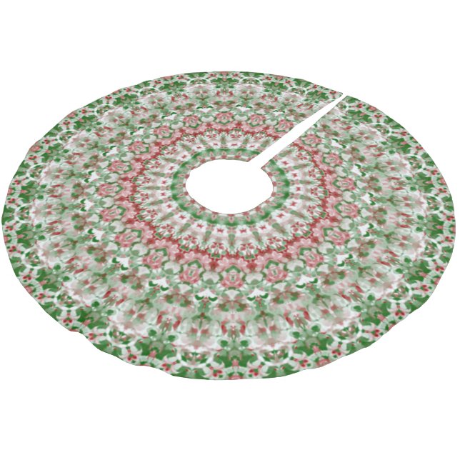 Saia Para Árvore De Natal De Poliéster Funky Intrincado Ecletismo Boho Hippie Natal Manda (Inclinado)
