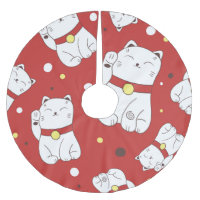 Gato Maneki-Neko, padrão de rabiscos japoneses.
