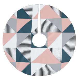 Saia Para Árvore De Natal De Poliéster Geometria abstrato colorida