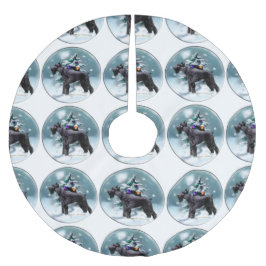 Saia Para Árvore De Natal De Poliéster Giant Schnauzer Natal