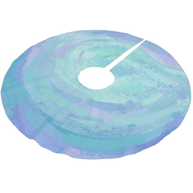 Saia Para Árvore De Natal De Poliéster Glaciar (Inclinado)