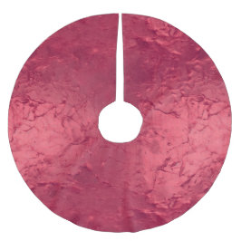 Saia Para Árvore De Natal De Poliéster Glam Red