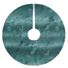 Saia Para Árvore De Natal De Poliéster Glitzy Emerald Green Marble Christmas