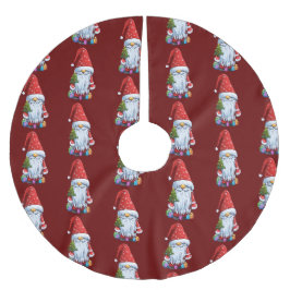Saia Para Árvore De Natal De Poliéster Gnomo de Natal Gonk Vestido com um Traje Festivo