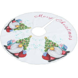Saia Para Árvore De Natal De Poliéster Gnomos De Camisas De Natal Com Presentes Para Você