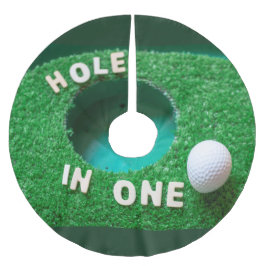 Saia Para Árvore De Natal De Poliéster Golfe no Natal com um buraco de bola de golfe