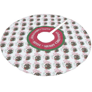 Saia Para Árvore De Natal De Poliéster GOTA   Natal Deseja Bebê Goat Kisses Nubian 3