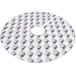 Saia Para Árvore De Natal De Poliéster GOTA   Natal Deseja Beijos De Cabra Níger