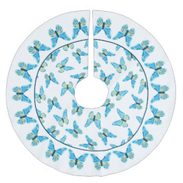 Saia Para Árvore De Natal De Poliéster Gráfico de Cores Personalizadas Padrão de Bordas