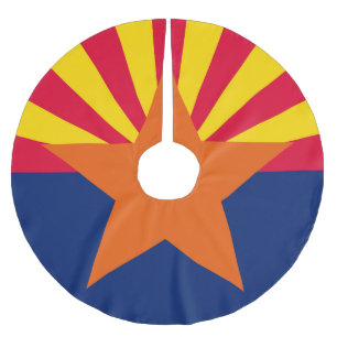 Saia Para Árvore De Natal De Poliéster Gráfico de Sinalizador de Estado de Arizona Dinâ