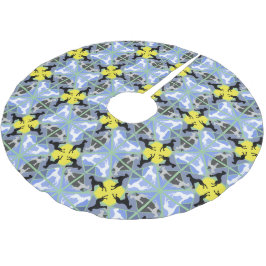 Saia Para Árvore De Natal De Poliéster grande padrão de dane