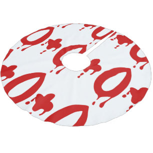 Saia Para Árvore De Natal De Poliéster Grupo Sanguíneo O+ Positivo #Hospital de Horror